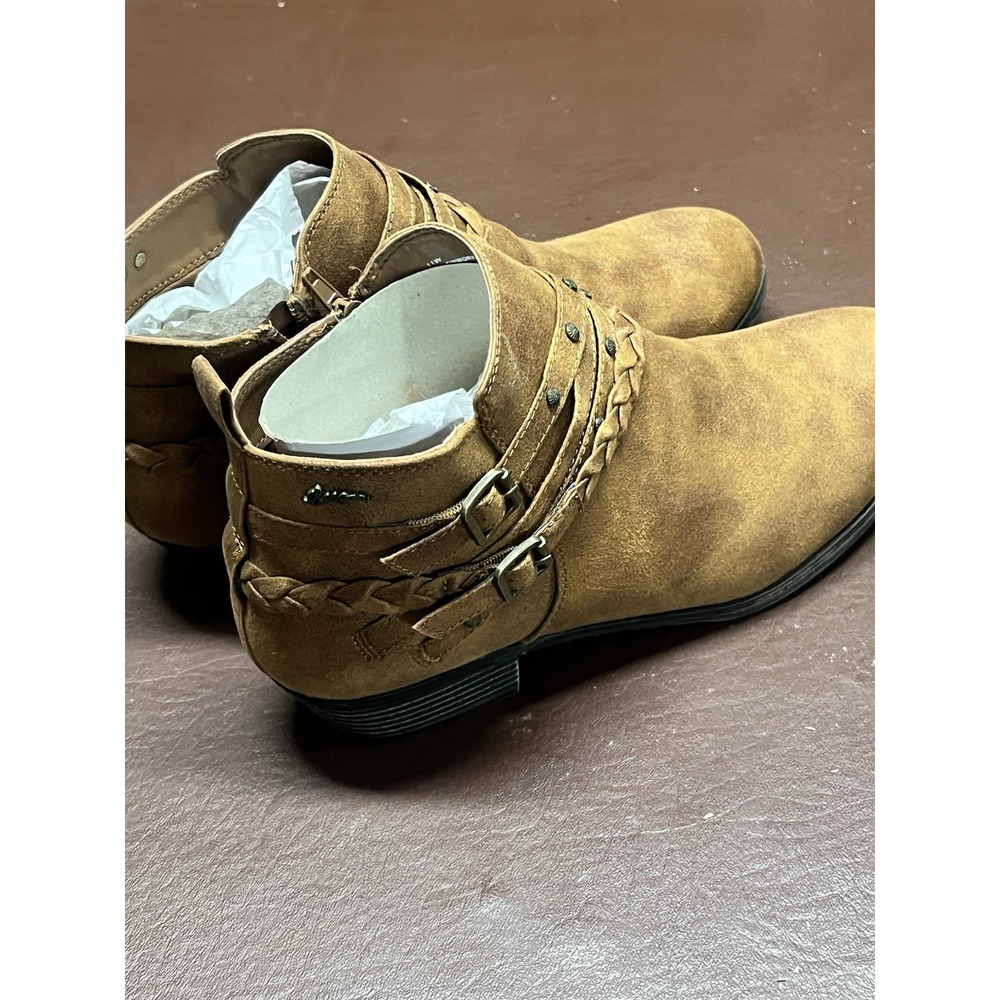 Sugar Shoes SG-Tinworker Distressed Light Brown Ankle Boots Womens Size 11 - Picture 2 of 7